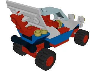 Lego Beach Buggy 3D Model preview