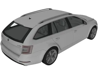Skoda Octavia Combi (2017) 3D Model preview