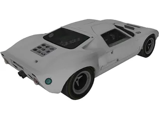 Ford GT40 3D Model preview