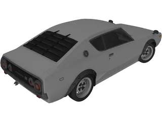 Datsun 240K-GT (1972) 3D Model preview