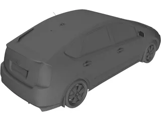 Toyota Prius (2003) 3D Model preview