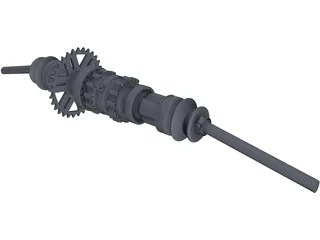 Limited Slip Differential with CV Joints 3D Model preview