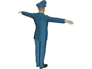 USAF Officer 3D Model preview