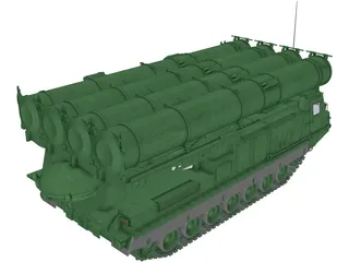 SA-12a-23a Gladiator TELAR 3D Model preview