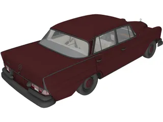 Mercedes-Benz 220S [W111] (1964) 3D Model preview