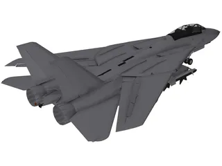 Grumman F-14D Super Tomcat 3D Model preview