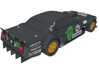 Ford Mustang Hoonigan 3D Model preview