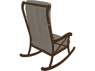 Rocking Chair 3D Model preview