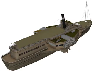 Boat 3D Model preview