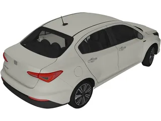 Fiat Cronos (2018) 3D Model preview