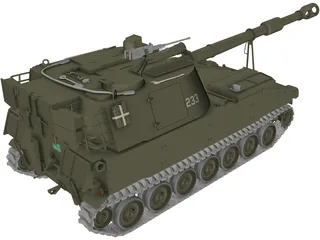 M109A2 Swiss 3D Model preview