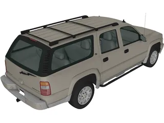 Chevrolet Suburban LT (2005) 3D Model preview