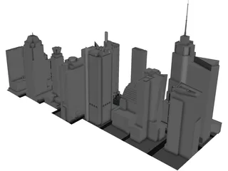 Times Square 2017 3D Model preview