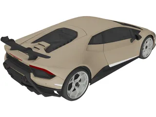 Lamborghini Huracan 3D Model preview
