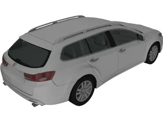 Honda Accord Tourer (2009) 3D Model preview