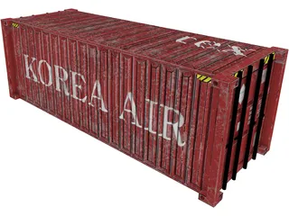 Shipping Container 3D Model preview