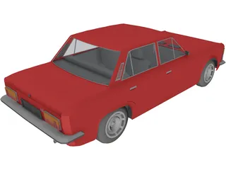 Fiat 125P 3D Model preview