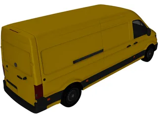 Volkswagen Crafter Cargo (2017) 3D Model preview