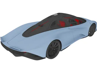 McLaren Speedtail (2018) 3D Model preview