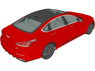 Genesis G80 Sport (2019) 3D Model preview