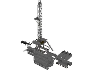 Land Rig 3D Model preview