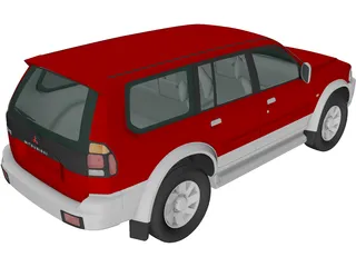 Mitsubishi Pajero Sport (1996) 3D Model preview