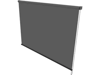Roller Blinds 3D Model preview