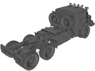 Mercedes-Benz Zetros 6x6 Truck 3D Model preview