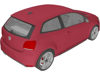 Volkswagen Polo GTI (2012) 3D Model preview