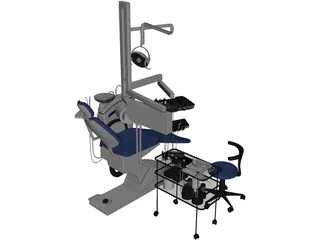 Dental Clinic Chair 3D Model preview