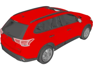 Mitsubishi Outlander GT 3D Model preview