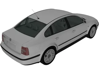 Volkswagen Passat B5 Sedan (1997) 3D Model preview