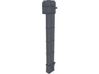 Bucket Elevator 3D Model preview