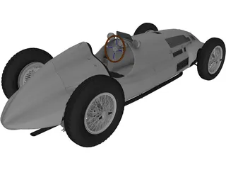 Mercedes-Benz W165 (1939) 3D Model preview