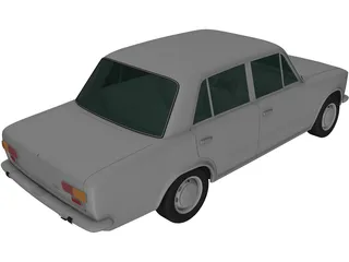 Fiat 124 (1966) 3D Model preview