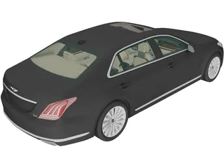 Genesis G90 (2017) 3D Model preview