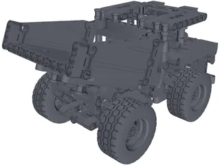 Lego Technic 42035 Mining Truck (2015) 3D Model preview
