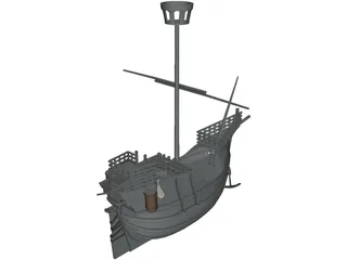 Ship 3D Model preview