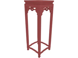 Decorative Table 3D Model preview
