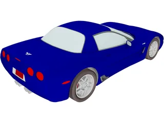 Chevrolet Corvette Z06 (2001) 3D Model preview