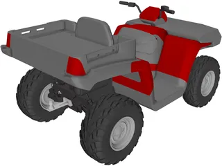 Polaris Sportsman 500 ATV 3D Model preview