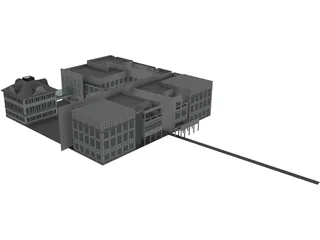 Shopping Park 3D Model preview