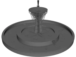 Big Fountain Model 3D Model preview