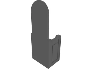 Church Chair 3D Model preview