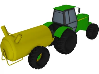 Tractor 3D Model preview