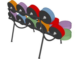 Nelson Marshmallow Sofa 3D Model preview