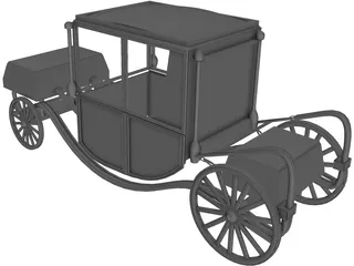 Royal Wagon 3D Model preview