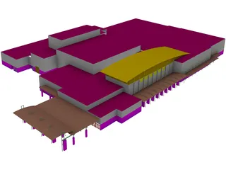Casa Grande Union High School Auditorium 3D Model preview