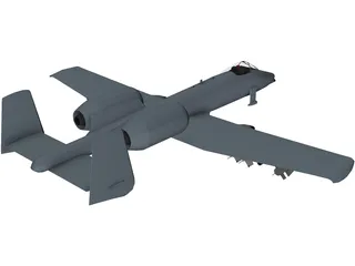 A-10 Warthog 3D Model preview