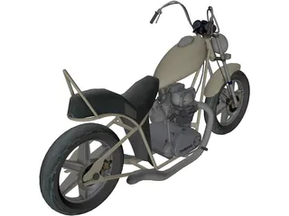 Motorcycle 3D Model preview